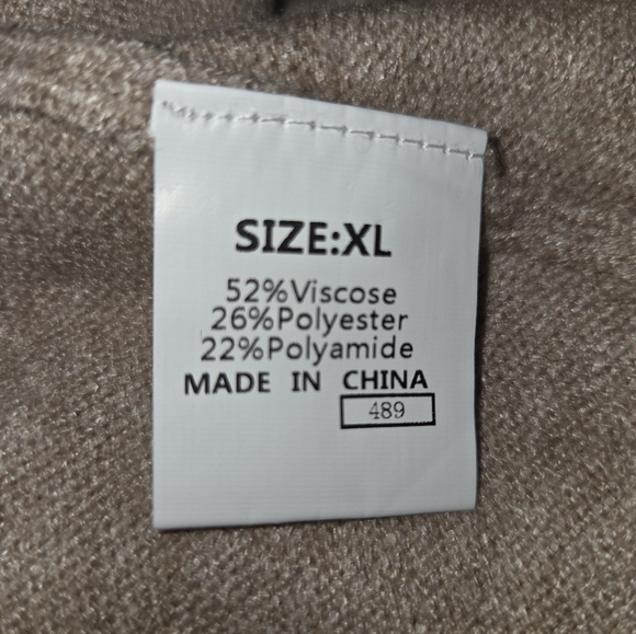 Cozy Beige Crew Neck Sweater - Picture 4 of 4